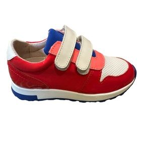 Jacadi- Patent leathercolor block Unisex sneakers kids shoes | Size 26 NWT